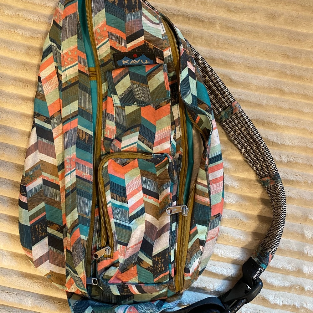 KAVU Geometric Patterned Sling Bag - Multicolor